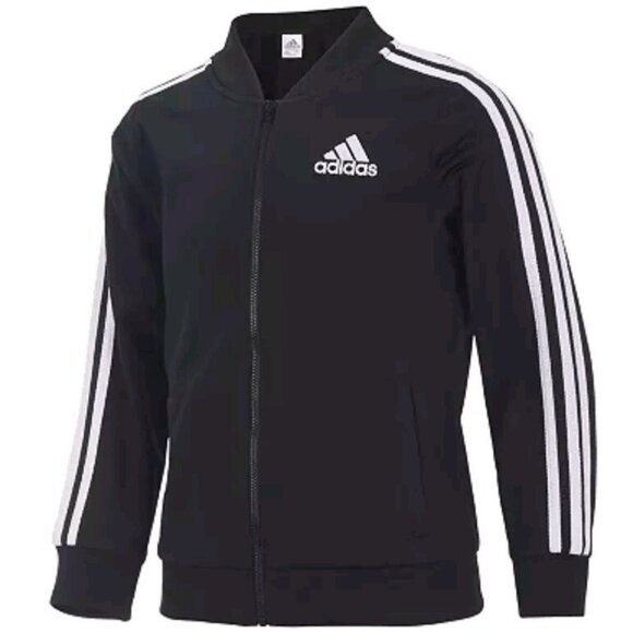 adidas Other - Adidas Replenish Tricot Bomber Zip Girls’ Jacket – Size Medium (10-12) – Black